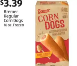 Aldi Bremer Regular Corn Dogs offer