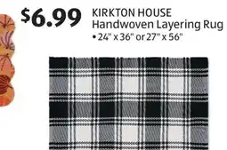 Aldi KIRKTON HOUSE Handwoven Layering Rug offer