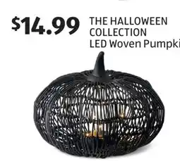 Aldi THE HALLOWEEN COLLECTION LED Woven Pumpkin offer