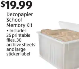 Aldi Decopapier School Memory Kit offer