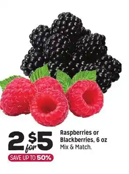 Grocery Outlet Raspberries or Blackberries, 6 oz offer