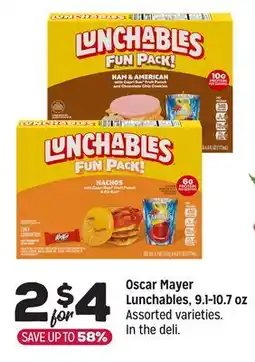 Grocery Outlet Oscar Mayer Lunchables, 9.1-10.7 oz offer