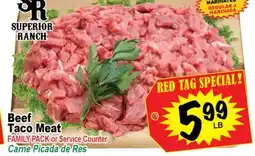 Superior Grocers Beef Taco Meat offer
