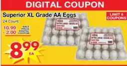 Superior Grocers Superior XL Grade AA Eggs offer