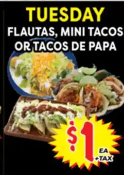 Superior Grocers FLAUTAS, MINI TACOS OR TACOS DE PAPA offer