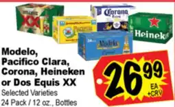 Superior Grocers Modelo, Pacifico Clara, Corona, Heineken or Dos Equis XX offer