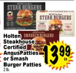 Superior Grocers Holten Steakhouse Certified Certified Angus Patties or Smash Burger Patties offer