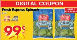 Superior Grocers Fresh Express Spinach offer