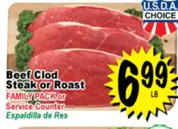 Superior Grocers Beef Clod Steak or Roast offer