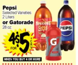 Superior Grocers Pepsi 2 Liters or Gatorade 28 oz offer