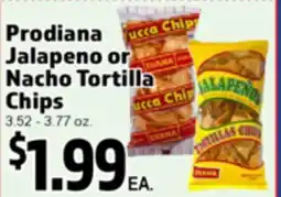 Superior Grocers Prodiana Jalapeno or Nacho Tortilla Chips offer