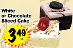 Superior Grocers White or Chocolate Sliced Cake offer