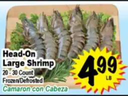 Superior Grocers Head-On Large Shrimp offer