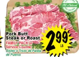 Superior Grocers Pork Butt Steak or Roast offer