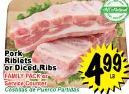 Superior Grocers Pork Riblets or Diced Ribs offer