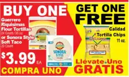 Superior Grocers Guerrero Riquisimas Flour Tortillas 24 Count / 35 oz. or Sonora Style 20 Count offer