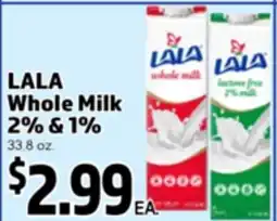 Superior Grocers LALA Whole Milk 2% & 1% offer