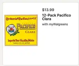 Walgreens 12-Pack Pacifico Clara offer