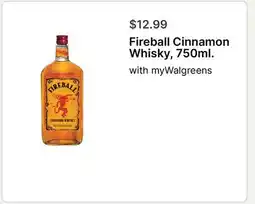 Walgreens Fireball Cinnamon Whisky, 750ml offer