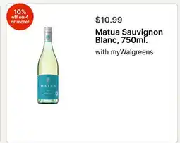Walgreens Matua Sauvignon Blanc, 750ml offer