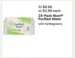 Walgreens Nice! Purified Water with myWalgreens offer