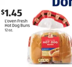 Aldi L'oven Fresh Hot Dog Buns offer