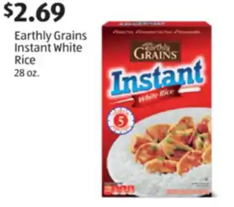 Aldi Earthly Grains Instant White Rice offer