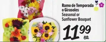 El Super Fresh Seasonal or Sunflower Bouquet offer