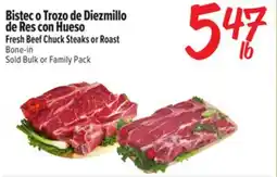 El Super Fresh Fresh Beef Chuck Steaks or Roast offer