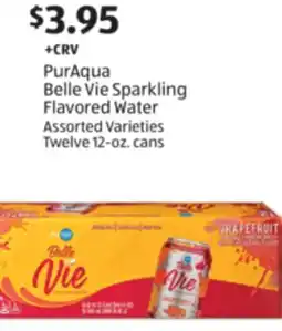 Aldi PurAqua Belle Vie Sparkling Flavored Water offer