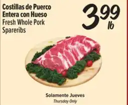 El Super Fresh Fresh Whole Pork Spareribs offer