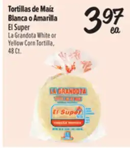 El Super Fresh White or Yellow Corn Tortilla offer