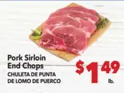 Vallarta Supermarkets Pork Sirloin End Chops/CHULETA DE PUNTA DE LOMO DE PUERCO offer