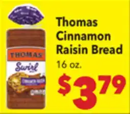 Vallarta Supermarkets Thomas Cinnamon Raisin Bread offer