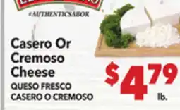 Vallarta Supermarkets Casero Or Cremoso Cheese offer