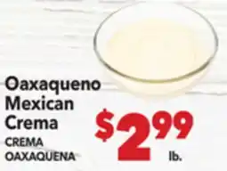 Vallarta Supermarkets Oaxaqueno Mexican Crema / CREMA OAXAQUENA offer