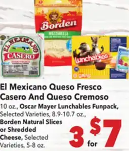 Vallarta Supermarkets El Mexicano Queso Fresco Casero And Queso Cremoso offer