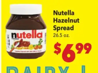 Vallarta Supermarkets Nutella Hazelnut Spread offer
