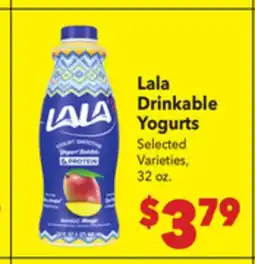 Vallarta Supermarkets Lala Drinkable Yogurts offer