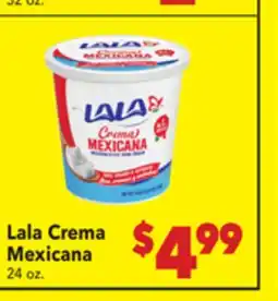 Vallarta Supermarkets Lala Crema Mexicana offer