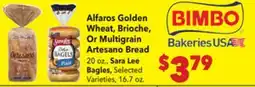 Vallarta Supermarkets Alfaros Golden Wheat, Brioche, Or Multigrain Artesano Bread 20 oz offer