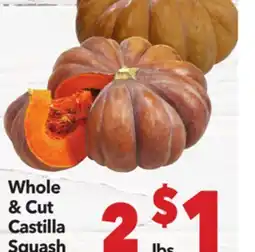 Vallarta Supermarkets Whole & Cut Castilla Squash offer