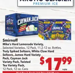 Vallarta Supermarkets Smirnoff Mike's Hard Lemonade Variety offer