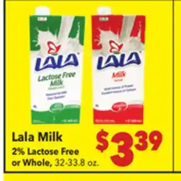 Vallarta Supermarkets Lala Milk 2% Lactose Free or Whole offer