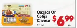 Vallarta Supermarkets Oaxaca Or Cotija Cheese offer