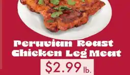 Vallarta Supermarkets Peruvian Roast Chicken Leg Meat offer