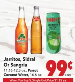 Vallarta Supermarkets Jarritos, Sidral Or Sangria offer