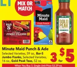 Vallarta Supermarkets Minute Maid Punch & Ade offer