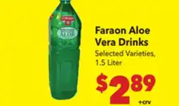 Vallarta Supermarkets Faraon Aloe Vera Drinks offer