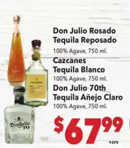 Vallarta Supermarkets Don Julio Rosado Tequila Reposado 100% Agave, 750 ml offer